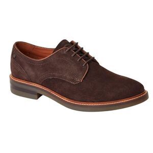 Base London Mens Mawley Suede Derby Shoes / Burnt Brown